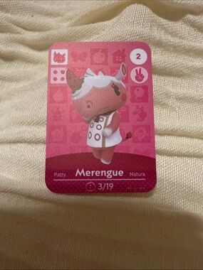 Merengue Animal Crossing Amiibo Card Unofficial Villager NFC
